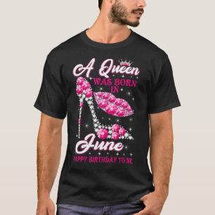 Camiseta Junio Cumpleaños de mujeres Chica Fiesta Diamond K