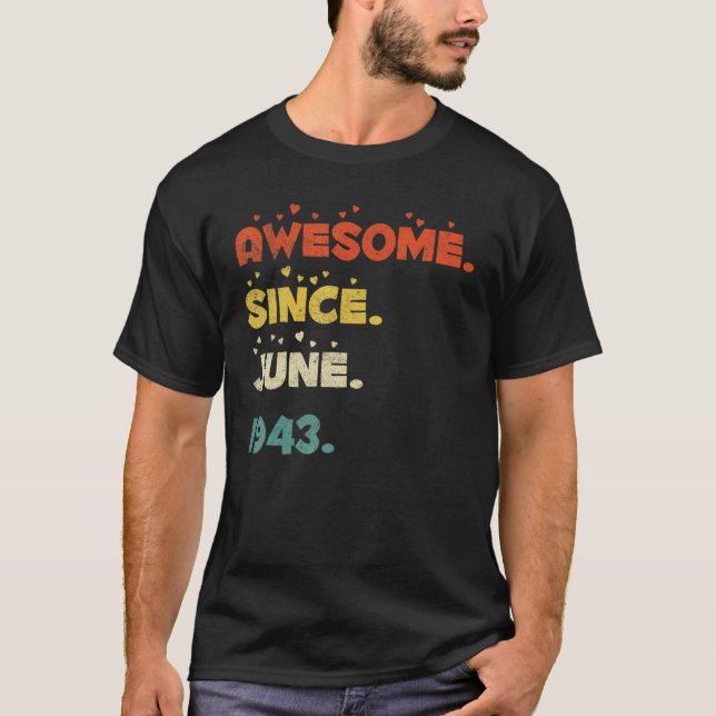 Camiseta Junio de 1943: 79 años (Anverso)