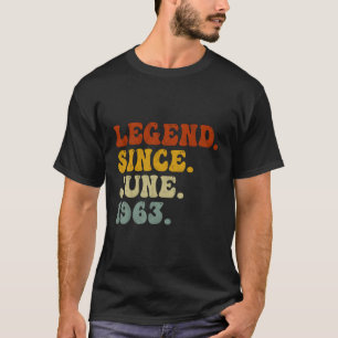 Camiseta Junio de 1963 60 Leyenda Desde Junio De 1963