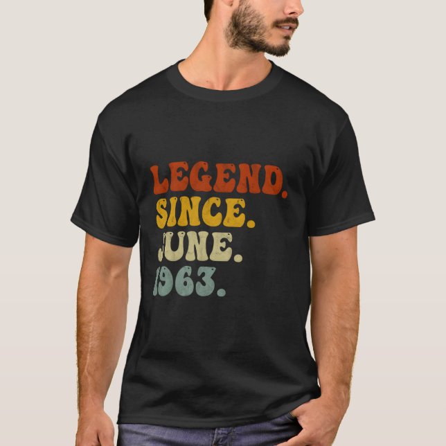 Camiseta Junio de 1963 60 Leyenda Desde Junio De 1963 (Anverso)