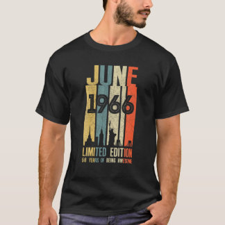 Camiseta Junio De 1966 56 Cumpleaños Vi, 56 Años, 1966