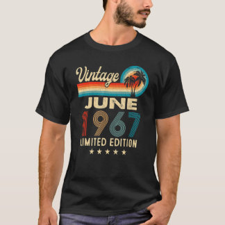 Camiseta Junio de 1967 55ª cosecha de cumpleaños