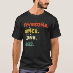 Camiseta Junio de 1983: 39 años
