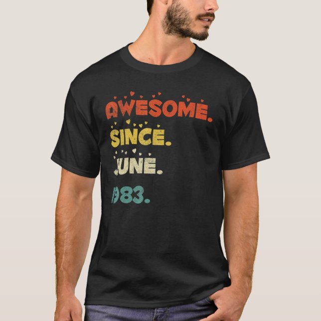 Camiseta Junio de 1983: 39 años (Anverso)