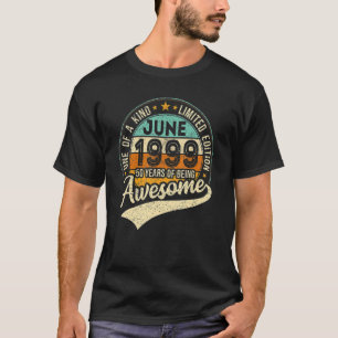 Camiseta Junio De 1999 23º Cumpleaños 23 Años De Ser Increí