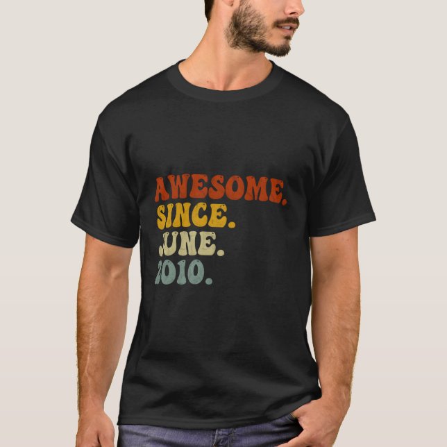 Camiseta Junio de 2010 13 años de edad increíble desde juni (Anverso)
