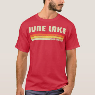 Camiseta JUNIO LAGO CALIFORNIA Gracioso Camping Pesquero Ve