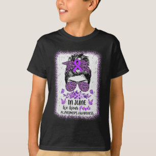 Camiseta Junio, usamos el marea morada de sensibilización s
