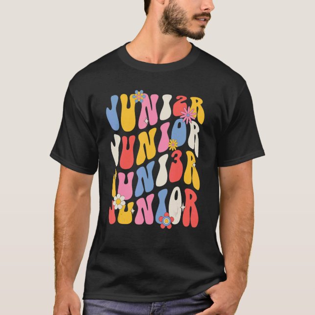 Camiseta Junior 2030 Retro Groovy Graduation Senior Class o (Anverso)