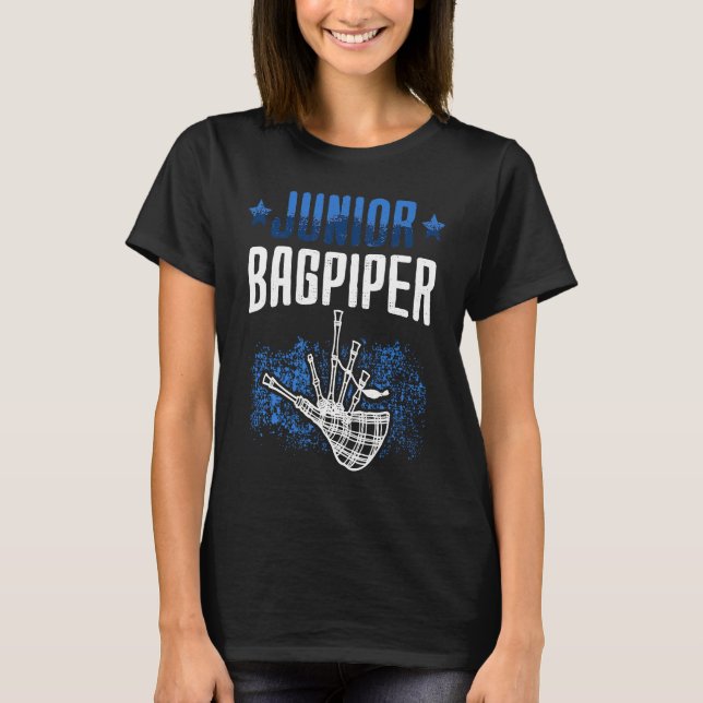 Camiseta Junior Bagpiper Bagpipes Scottish Bagpipe  1 (Anverso)