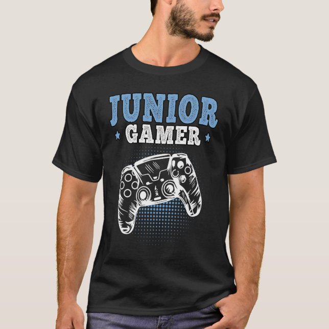 Camiseta Junior Gamer Gamepad Videogames Gaming (Anverso)