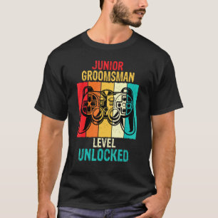 Camiseta Junior Groomsman Wedding Party Boys Gaming Video G