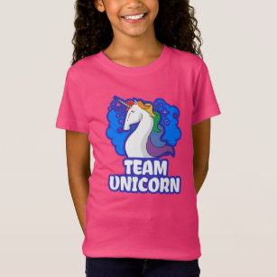Camiseta Junior League - Equipo de Unicornio Azul y Blanco
