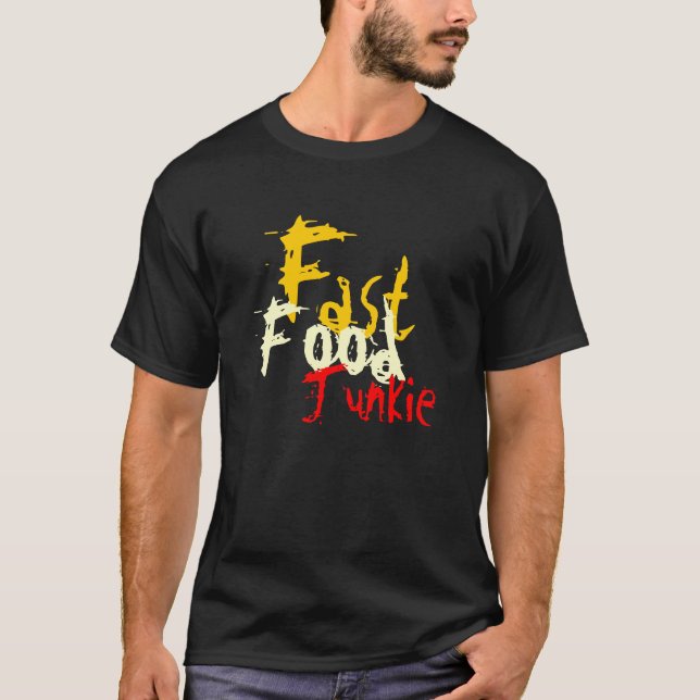 Camiseta Junkie de comida rápida (Anverso)