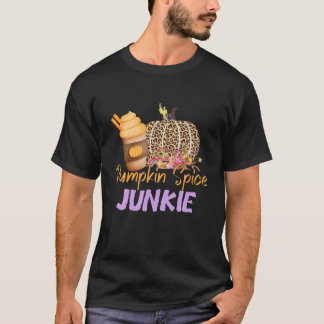 Camiseta Junkie de las especias de calabaza - Leopardo de l