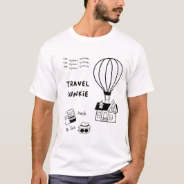 Camiseta Junkie de viajes | Vean. Explora. Descubre. Empaqu