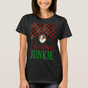 Camiseta Junkie Santa Claus, Navidades del Leopard Buffalo 