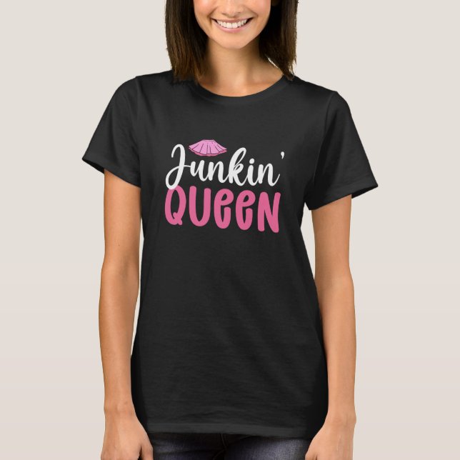 Camiseta Junkinu2019 Queen Thrift Shop Thrifter Thrifting (Anverso)