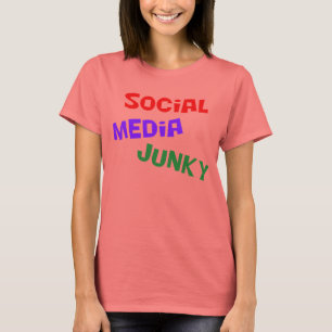 Camiseta Junky de medios sociales