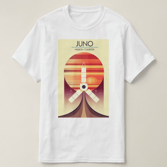 Camiseta Juno - Misión a Júpiter Arte espacial (Diseño del anverso)