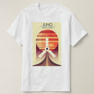 Camiseta Juno - misión en el arte del espacio de Júpiter