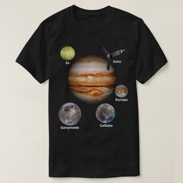 Camiseta Juno Spacecraft Mission To Jupiter  (Diseño del anverso)