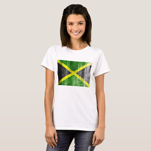 Camiseta Junta de mal gusto de la bandera de Jamaica (Anverso completo)