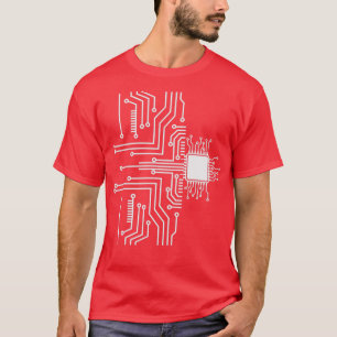 Camiseta Junta de PCB rastrea a programador informático cie