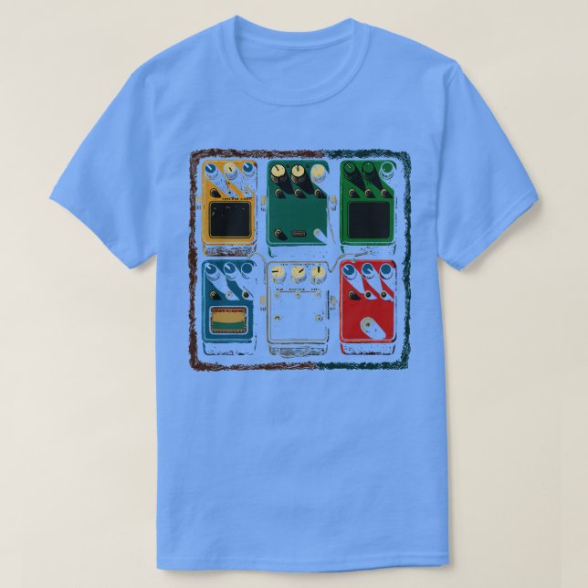 Camiseta Junta de pedales de guitarra FX (Diseño del anverso)