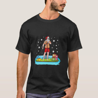 Camiseta Junta de remo Navidades hawaianos Santa Claus Mele
