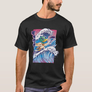 Camiseta Junta japonesa de vaporwave Duck Vintage Surf
