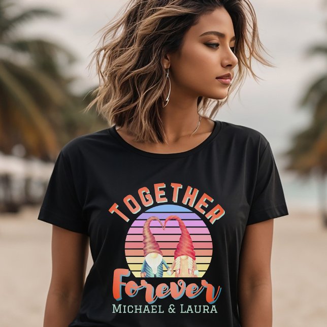 Camiseta Juntas para siempre Gnome Pareja (Subido por el creador)