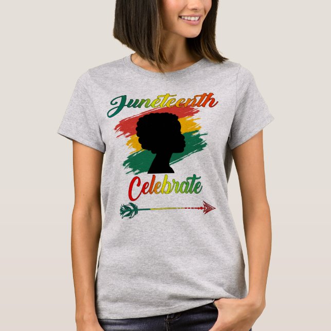 Camiseta Junte de Mujeres Negras celebra el Día de la Indep (Anverso)