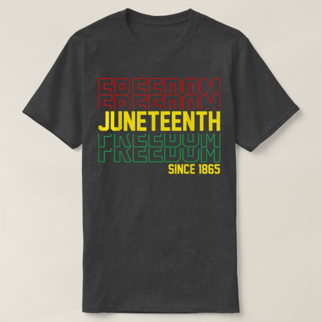 Camiseta Junteenth 1865 Celebrate Freedom African American  (Diseño del anverso)