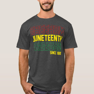 Camiseta Junteenth 1865 Celebrate Freedom African American 
