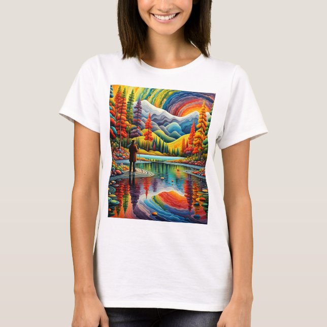 Camiseta Junto al lago (Anverso)