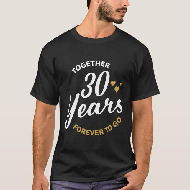 Camiseta Juntos 30 Años Para Ir Aniversario Boda (Anverso)