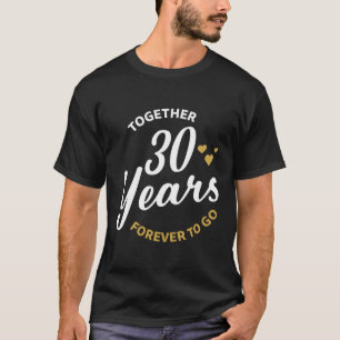Camiseta Juntos 30 Años Para Ir Aniversario Boda