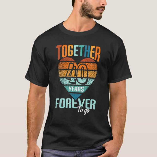 Camiseta Juntos 40 Años Para Ir Por Padres Y Compañías (Anverso)