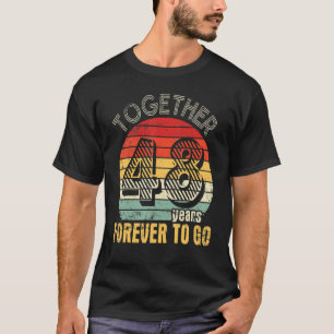 Camiseta Juntos 48 Años Para Ir Al Esposo Casado Wi