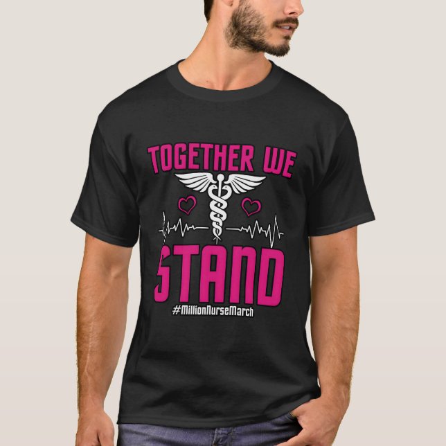 Camiseta Juntos Apoyamos Al Millón De Enfermeras Marcha 12  (Anverso)