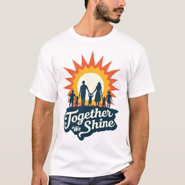 Camiseta Juntos, brillamos (Anverso)