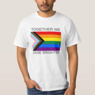 Camiseta Juntos brillamos bandera Lgbtqia+