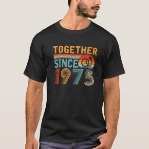 Camiseta Juntos Desde 1975 Estilo Retro 46º Boda Anniv