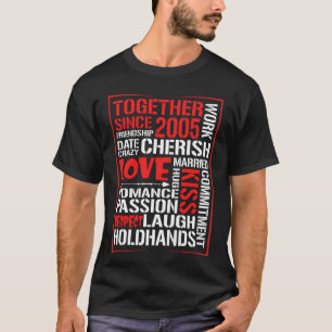 Camiseta Juntos Desde 2005. Esposa casera pareja