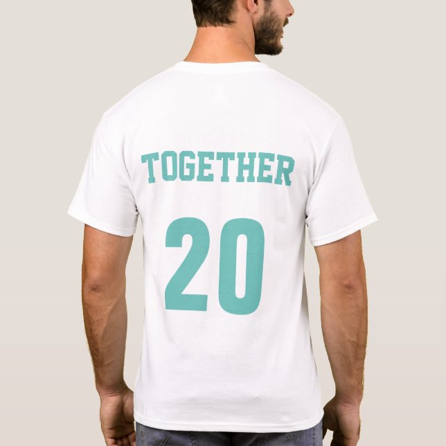 Camiseta Juntos Desde El Año Parejas Para Su Aniversario (Reverso)