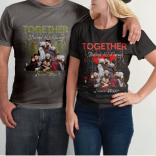 Camiseta Juntos Desde Estilo Retro de Contrabando Foto Pers