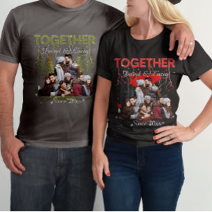 Camiseta Juntos desde Estilo Retro de Contrabando Foto Pers