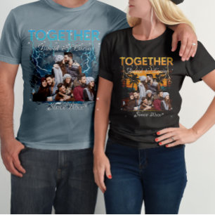 Camiseta Juntos Desde Estilo Retro de Contrabando Foto Pers