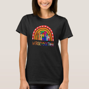 Camiseta Juntos elevamos el aliado del arcoiris en justicia
